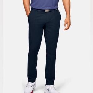 NWT Under Armour Iso Chill Tapered Golf Athletic Chino Pants Navy Blue